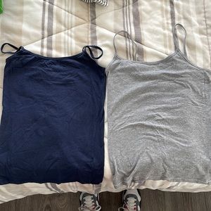 Navy Blue and Gray Aeropostale Cami Tops
